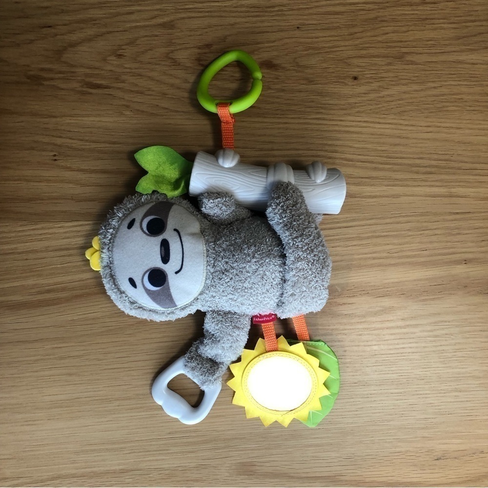 FISHER Price Sloth Toy for stroller teething vibrate mirror - Picture 4 of 5